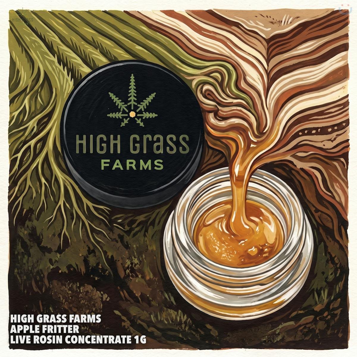 High Grass Farms Apple Fritter live rosin